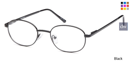 Black Capri Peachtree Peach Black Eyeglasses