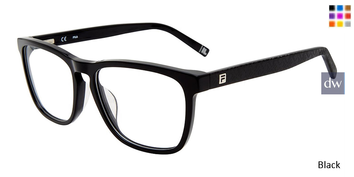 Black Fila VFI091 Eyeglasses