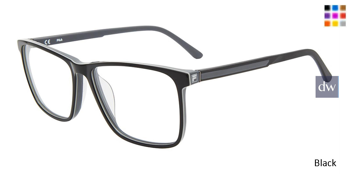 Black Fila VF9352 Eyeglasses