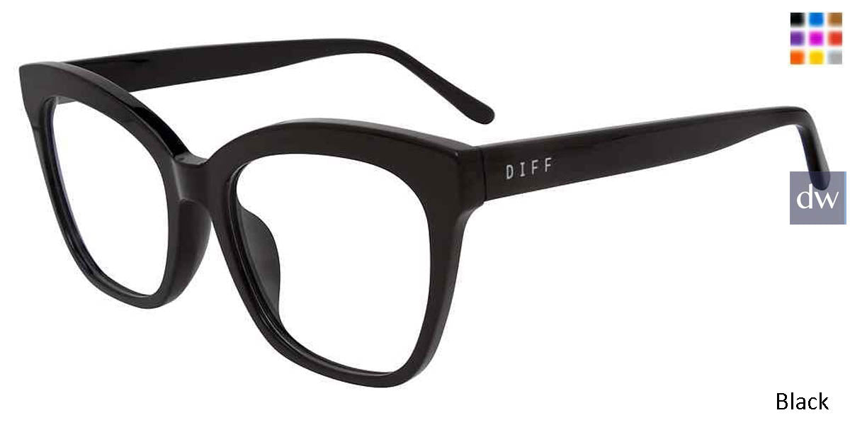 Black Diff Winston Eyeglasses