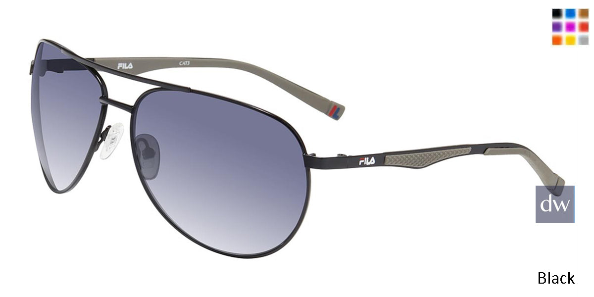 Black Fila SF9487 Sunglasses
