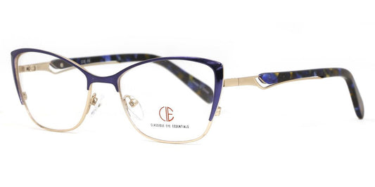 Blue/Gold CIE SEC143 Eyeglasses.