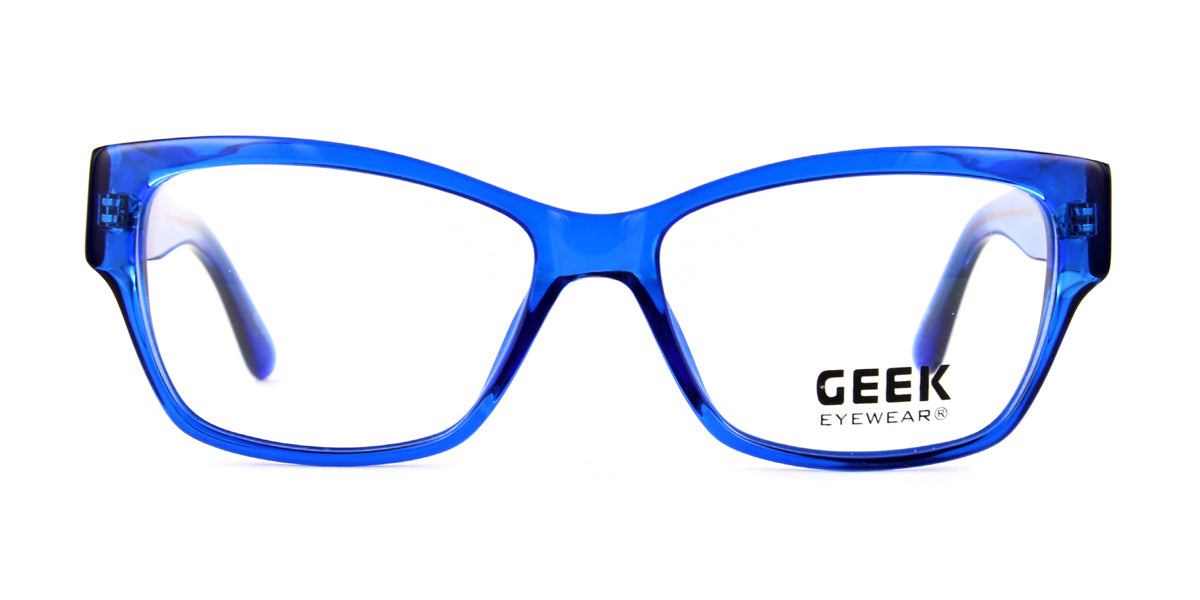 Blue GEEK FANCY CAT Eyeglasses - Blue