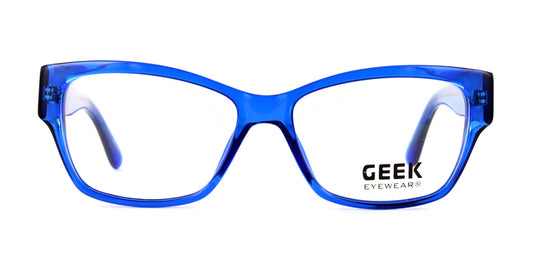 Blue GEEK FANCY CAT Eyeglasses - Blue