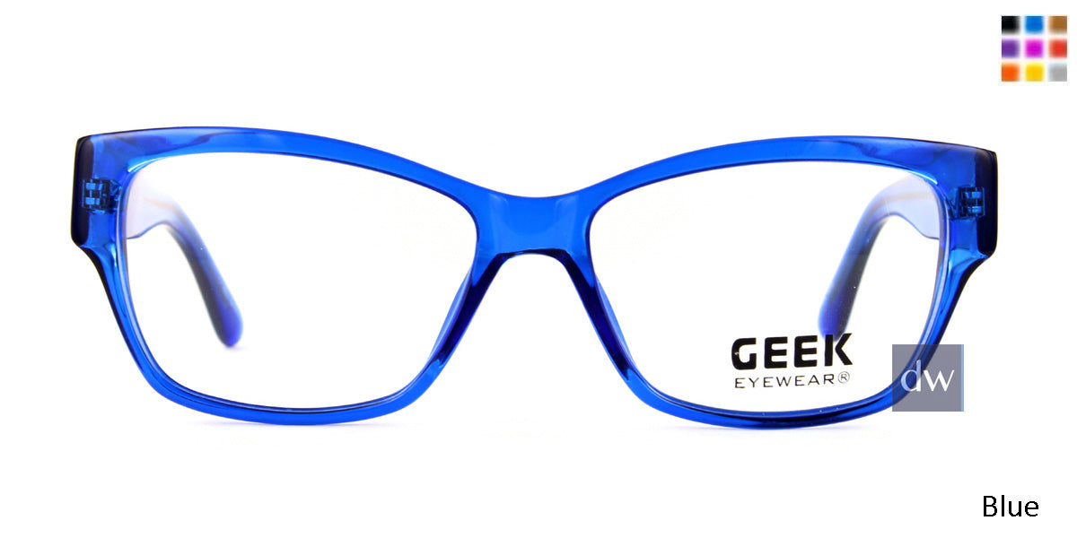 Blue GEEK FANCY CAT Eyeglasses - Blue