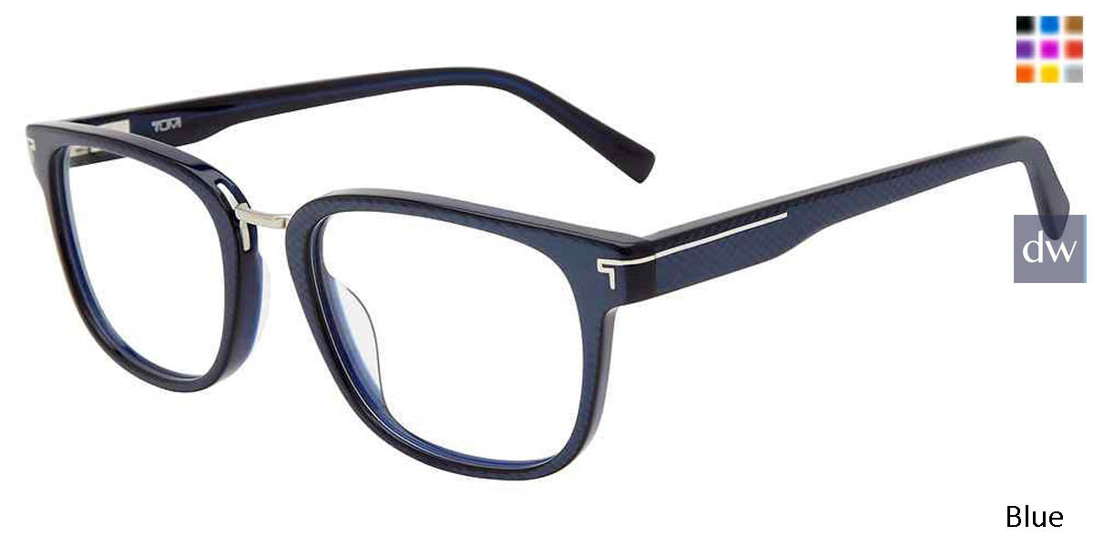 NAVY SILVER -03LW Tumi VTU013 Eyeglasses