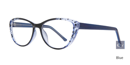 Blue Affordable Design Zilla Eyeglasses.
