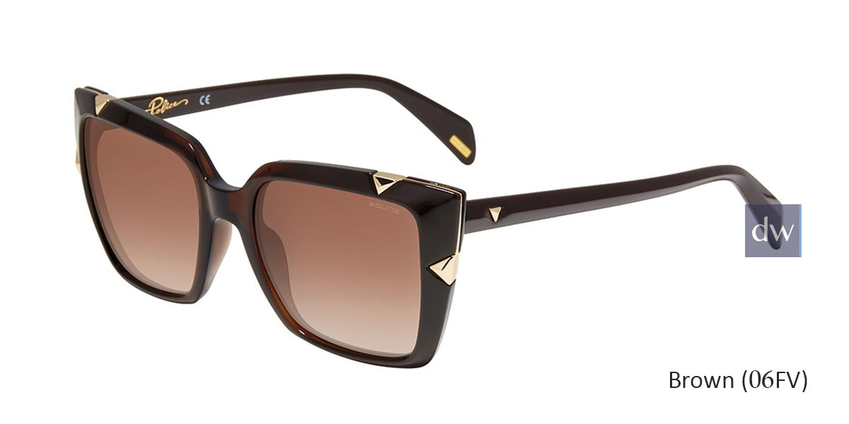 Brown(06FV) Police SPLA15 Sunglasses.