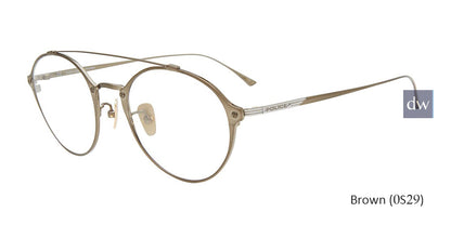 Brown(0S29) Police VPL991 Eyeglasses.