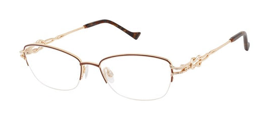 Brown Gold          Tura Brilliance TE293 Eyeglasses