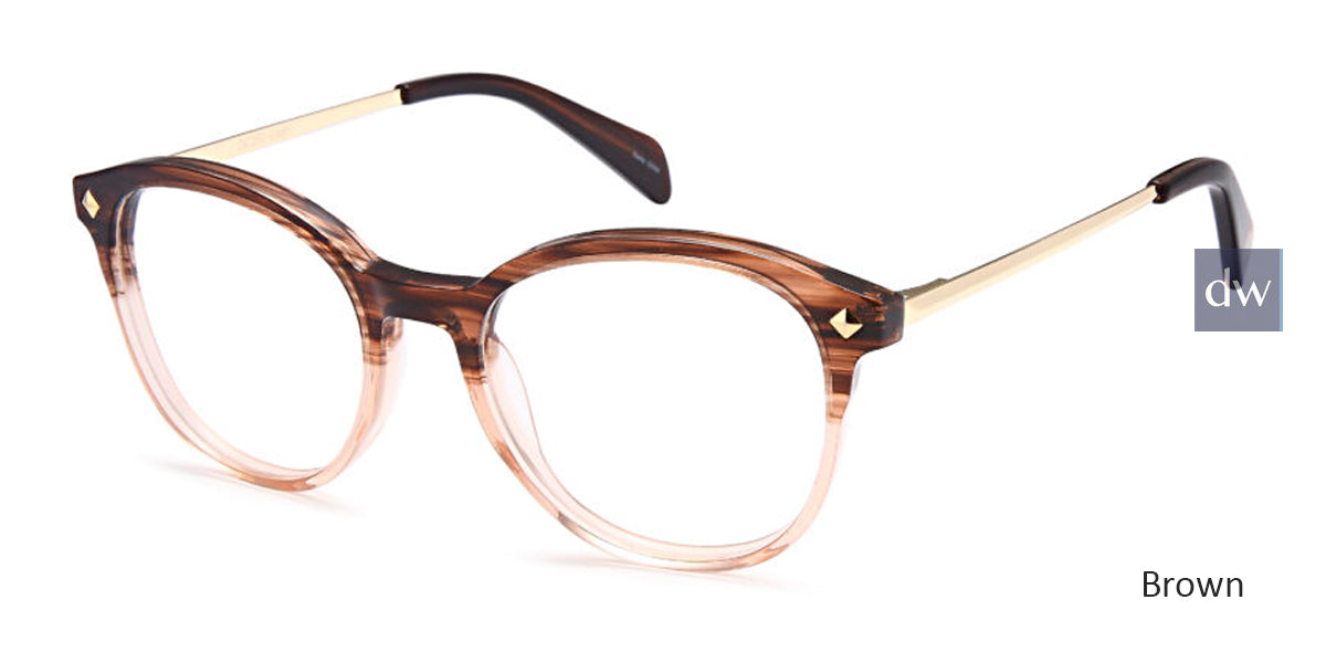 Brown Capri Dicaprio DC350 Eyeglasses.