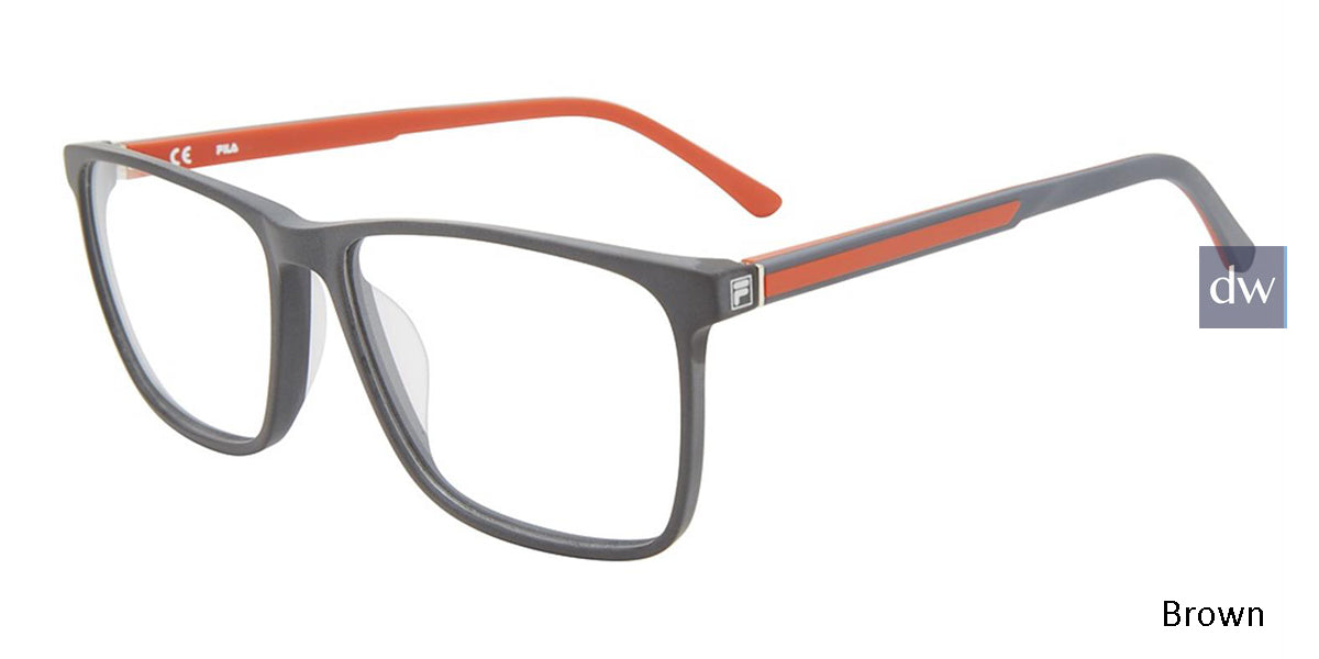 Brown Fila VF9352 Eyeglasses