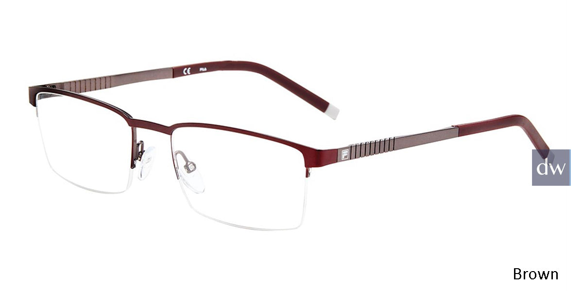Brown Fila VF9917 Eyeglasses