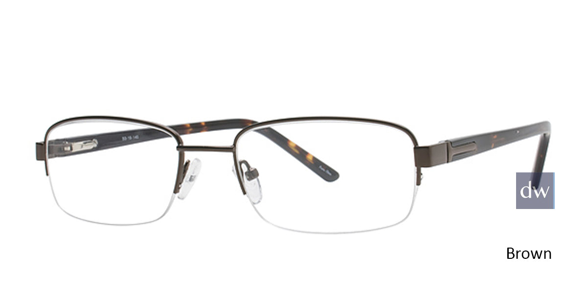 Brown Elan 9311 Eyeglasses.