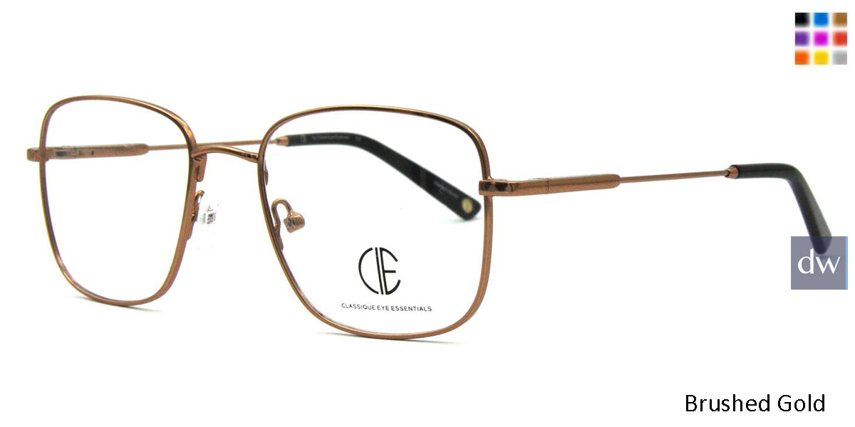 Brushed Gold Cie Sec150 Eyeglasses