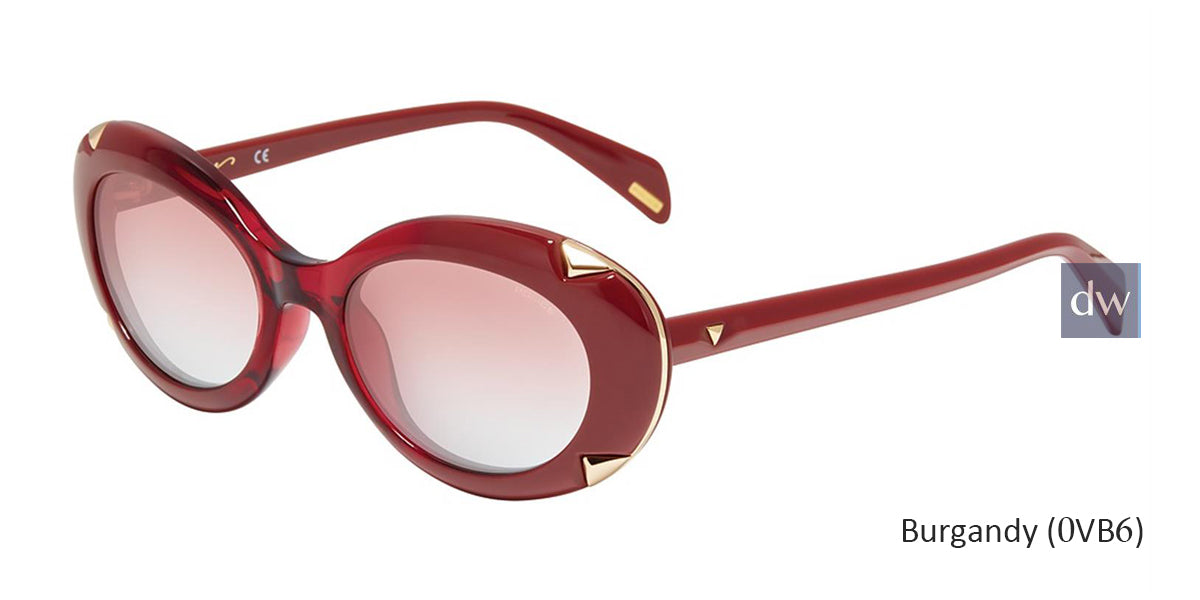 Burgundy(0VB6) Police SPLA16 Sunglasses.