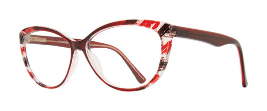 Burgundy          Affordable Designs Weezie Eyeglasses