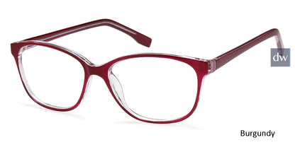 Burgundy Capri 4U U 216 Eyeglasses