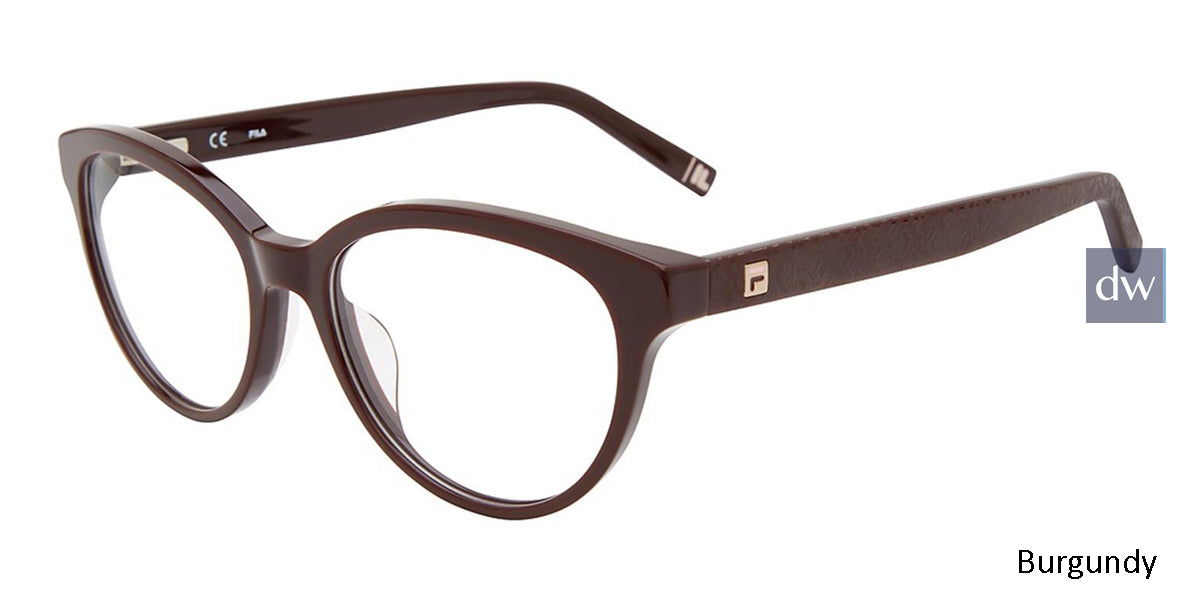 Burgundy Fila VFI092 Eyeglasses
