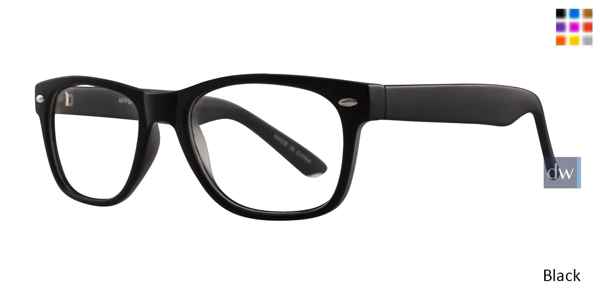 Black Affordable Designs Butch Eyeglasses.