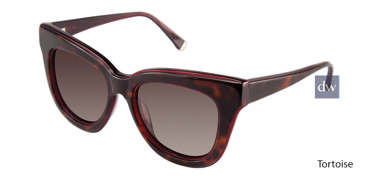 Tortoise Kate Young For Tura K518 Sunglasses.
