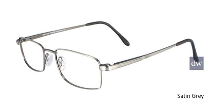 Satin Grey Cool Clip CC823 Eyaglasses.