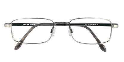 Satin Grey Cool Clip CC823 Eyaglasses.
