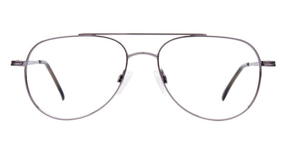 Shiny Silver Cool Clip CC827 Eyeglasses.