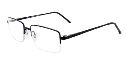 Satin Black Cool Clip CC833 Eyeglasses.