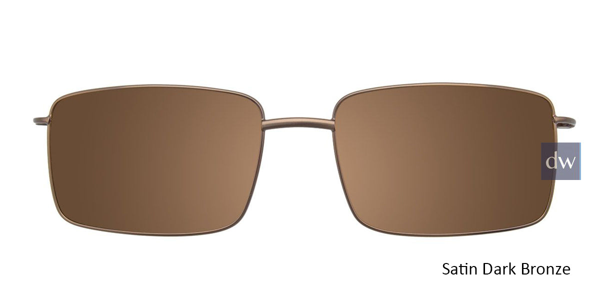 Satin Dark Bronze Cool Clip CC833 Eyeglasses.