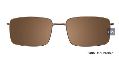 Satin Dark Bronze Cool Clip CC833 Eyeglasses.