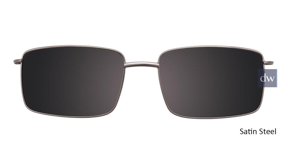 Satin Steel Cool Clip CC833 Eyeglasses.