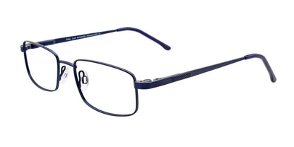 Satin Dark Blue Cool Clip CC834 Eyeglasses - Teenager.