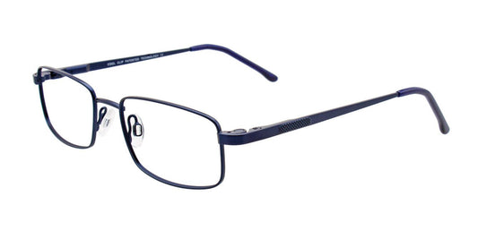 Satin Dark Blue Cool Clip CC834 Eyeglasses - Teenager.