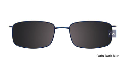 Satin Dark Blue Cool Clip CC834 Eyeglasses - Teenager.