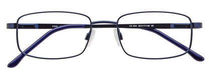 Satin Dark Blue Cool Clip CC834 Eyeglasses - Teenager.