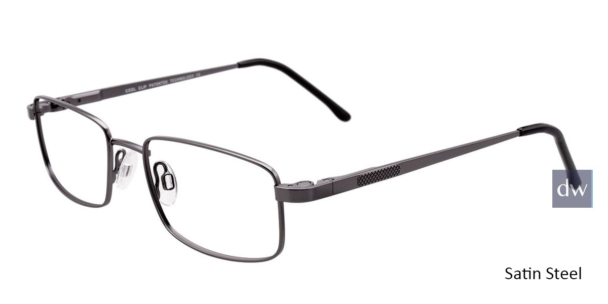 Satin Steel Cool Clip CC834 Eyeglasses - Teenager.Sa