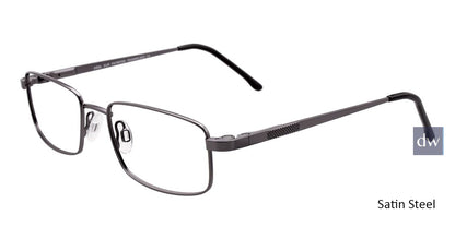 Satin Steel Cool Clip CC834 Eyeglasses - Teenager.Sa