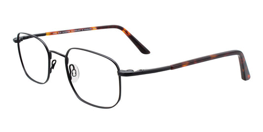 Satin Black Cool Clip CC836 Eyeglasses.