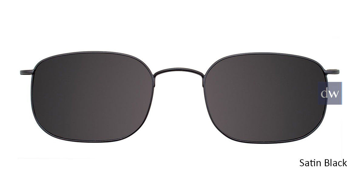 Satin Black Cool Clip CC836 Eyeglasses.