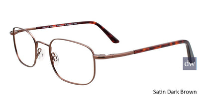 Satin Dark Brown Cool Clip CC836 Eyeglasses.