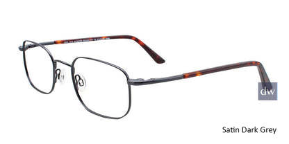 Satin Dark Grey Cool Clip CC836 Eyeglasses.