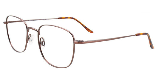 Satin Brown Cool Clip CC837 Eyeglasses.