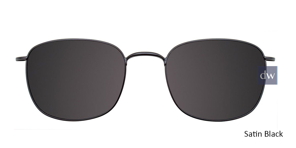 Satin Black Cool Clip CC837 Eyeglasses.