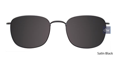 Satin Black Cool Clip CC837 Eyeglasses.