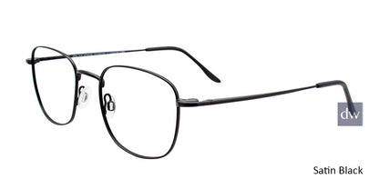 Satin Black Cool Clip CC837 Eyeglasses.