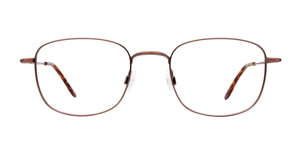 Satin Brown Cool Clip CC837 Eyeglasses.