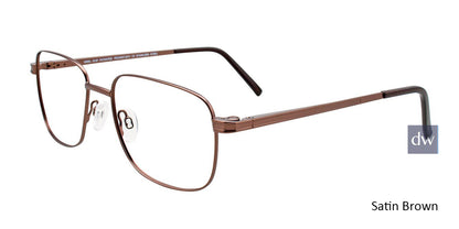 Satin Brown Cool Clip CC838 Eyeglasses.