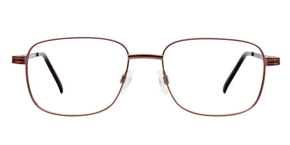 Satin Brown Cool Clip CC838 Eyeglasses.