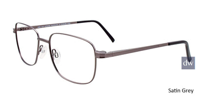 Satin Grey Cool Clip CC838 Eyeglasses.